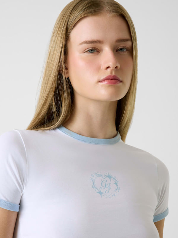 Playera Guess Baby Ringer - Guess Jeans