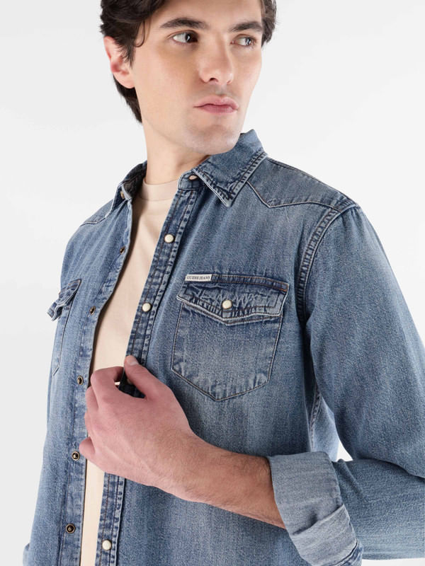 Camisa Guess Denim - Guess Jeans