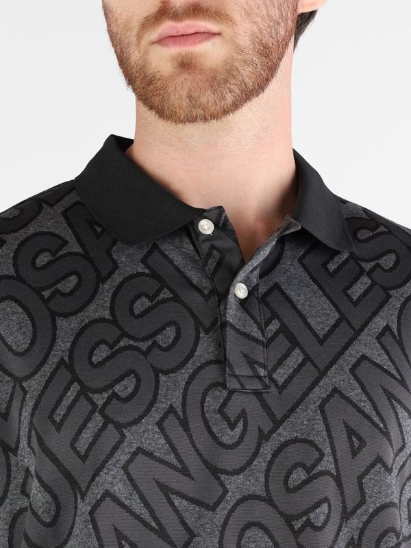Playera Tipo Polo Guess Jacquard