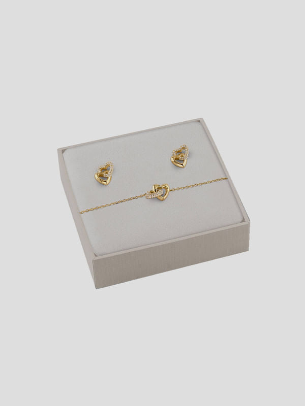 Set de Aretes y Brazalete Guess Beloved