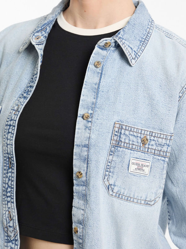 Camisa Guess Denim - Guess Jeans