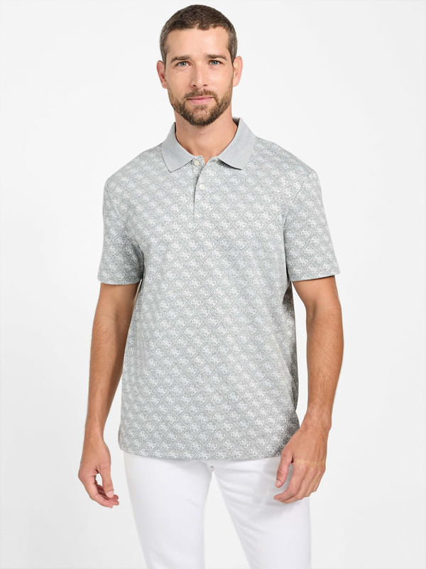 Playera Tipo Polo Guess Jacquard