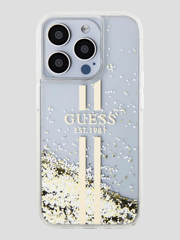 Funda Para Celular iPhone 15 Pro Guess Glitter Sripe